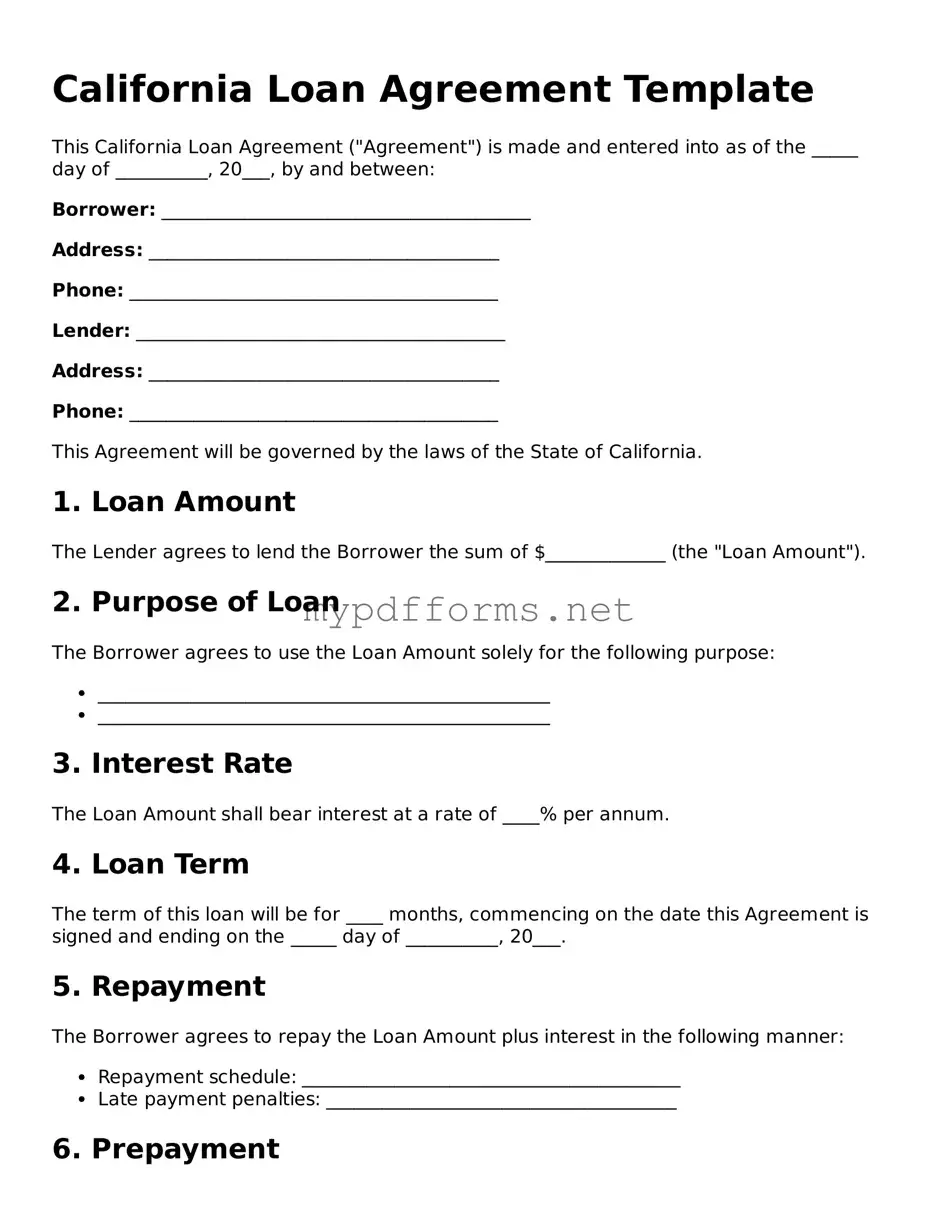 Attorney-Verified  Loan Agreement Document for California