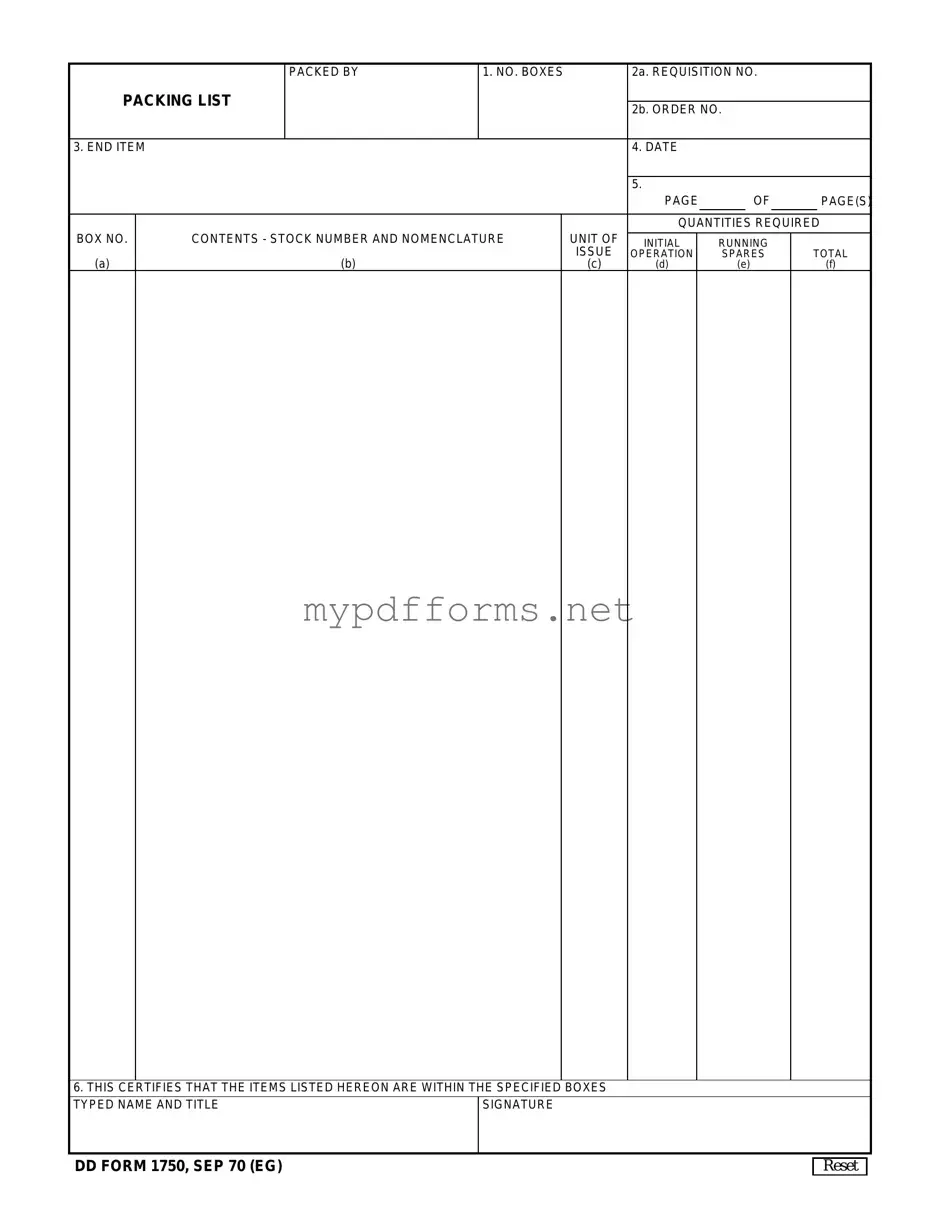 Get Dd 1750 Form in PDF