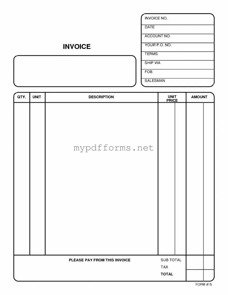 Get Free And Invoice Pdf Form in PDF