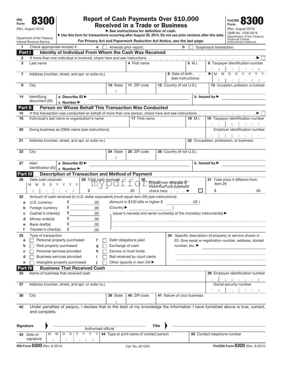 Get IRS 8300 Form in PDF