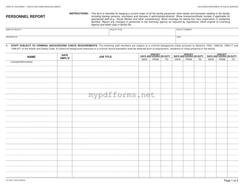 Get Lic 500 Form in PDF