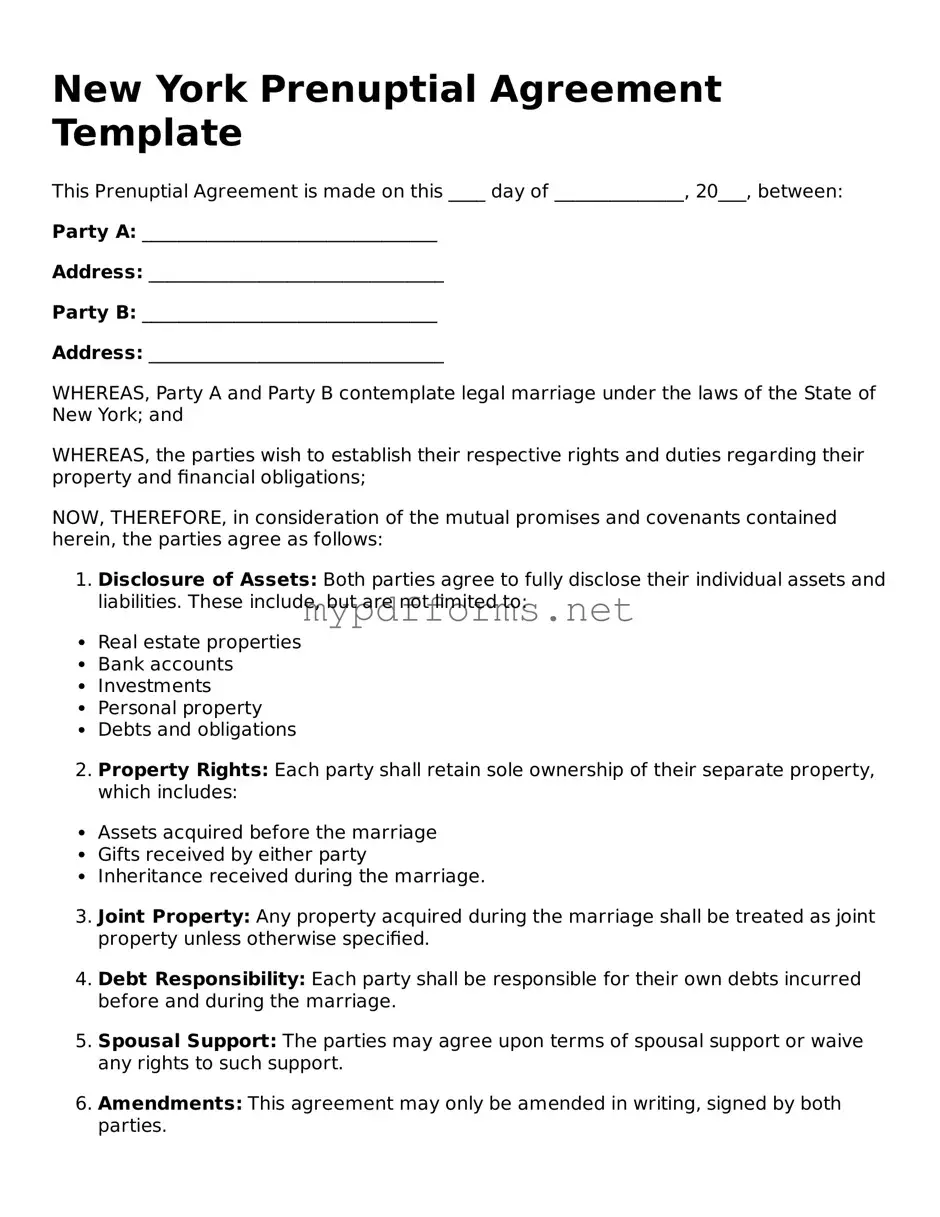 Attorney-Verified  Prenuptial Agreement Document for New York