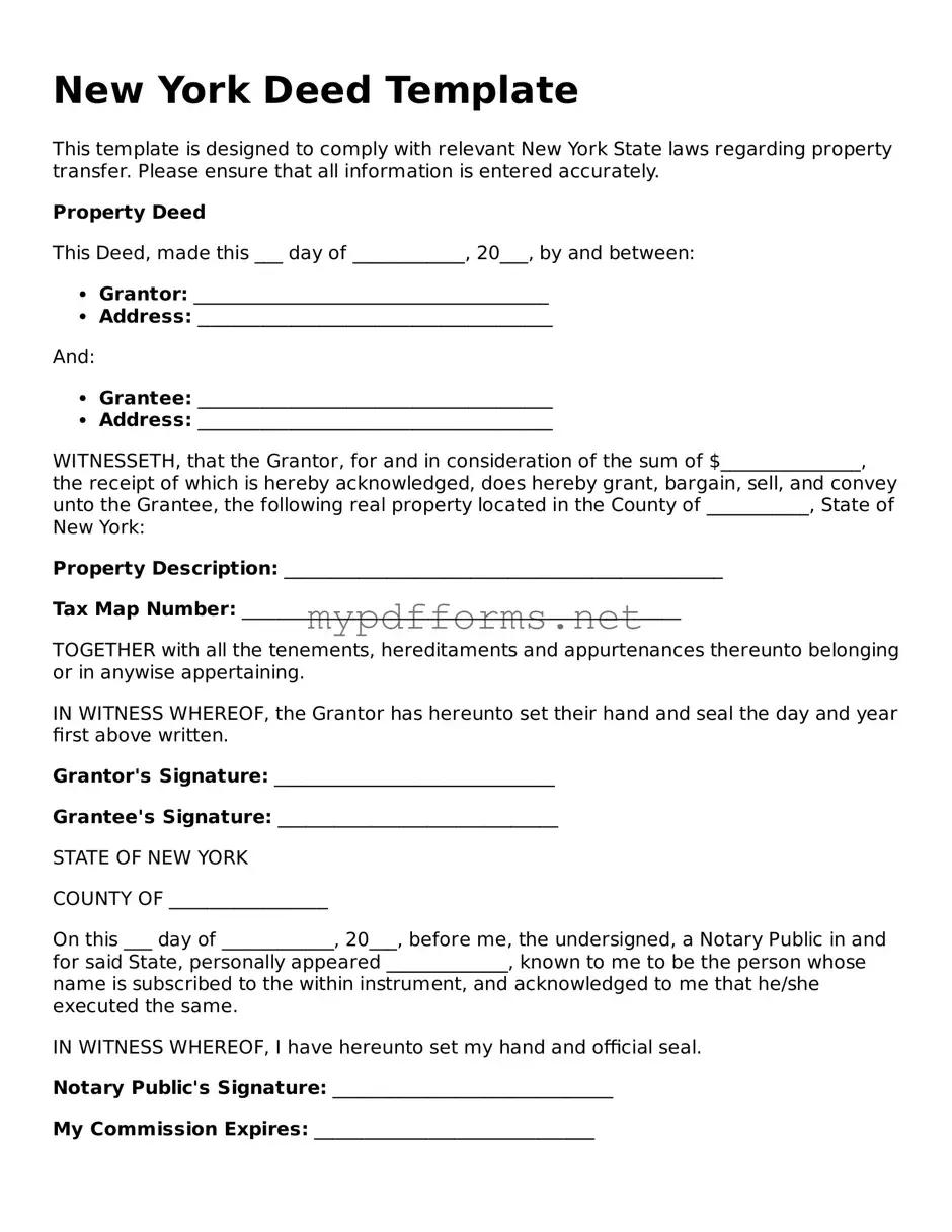 Attorney-Verified  Deed Document for New York