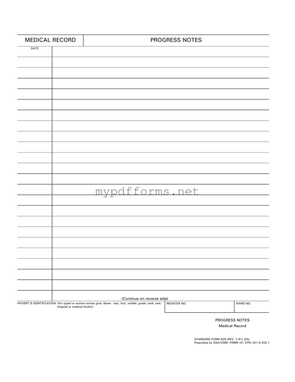 Get Progress Notes Form in PDF