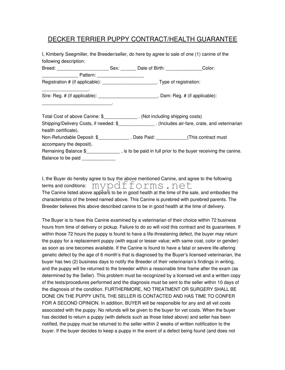 Get Health Guarantee Form in PDF