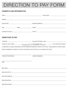 Get Authorization And Direction Pay Form in PDF