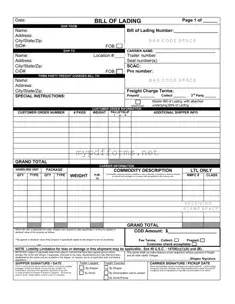 Get Bill of Lading with a Supplement Form in PDF