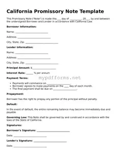 Attorney-Verified  Promissory Note Document for California