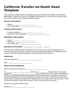 Attorney-Verified  Transfer-on-Death Deed Document for California