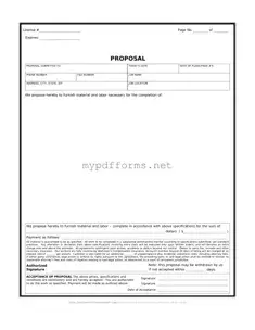 Get Construction proposal form Form in PDF