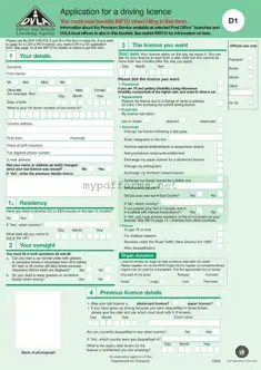 Get D1 Dvla Form in PDF