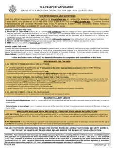 Get DS-11 U.S. Passport application Form in PDF
