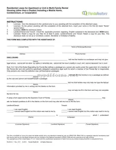 Get Florida Realtors Residential Lease Form in PDF