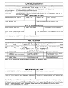 Get Hurt Feelings Report Form in PDF
