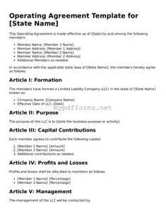 Operating Agreement Template