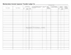 Get Membership Ledger Form in PDF
