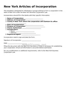 Attorney-Verified  Articles of Incorporation Document for New York