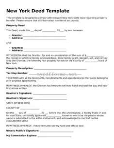 Attorney-Verified  Deed Document for New York