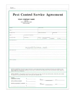 Get Pest Control Contract Form in PDF