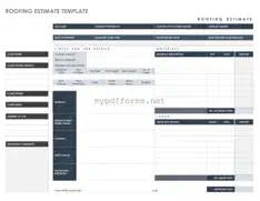 Get Roofing Estimate Form in PDF
