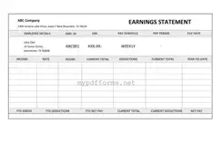 Get Independent Contractor Pay Stub Form in PDF