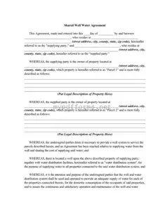 Get Shared Well Agreement Form in PDF