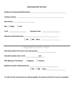Get Tb Test Form in PDF