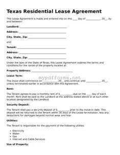 Attorney-Verified  Residential Lease Agreement Document for Texas
