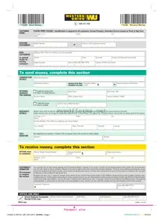 Get Western Union Form in PDF
