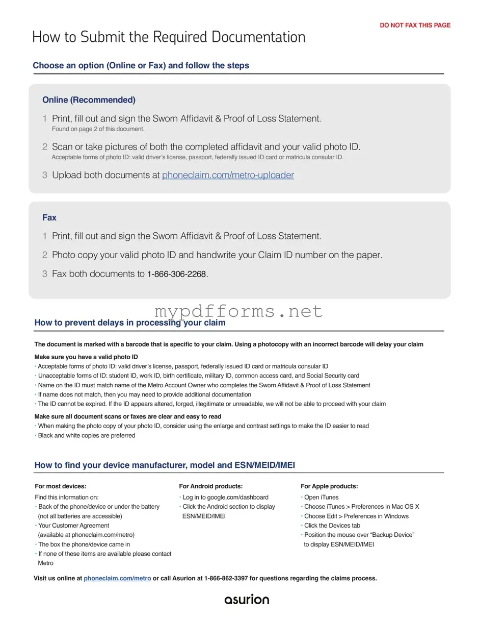 Get Asurion F-017-08 MEN Form in PDF