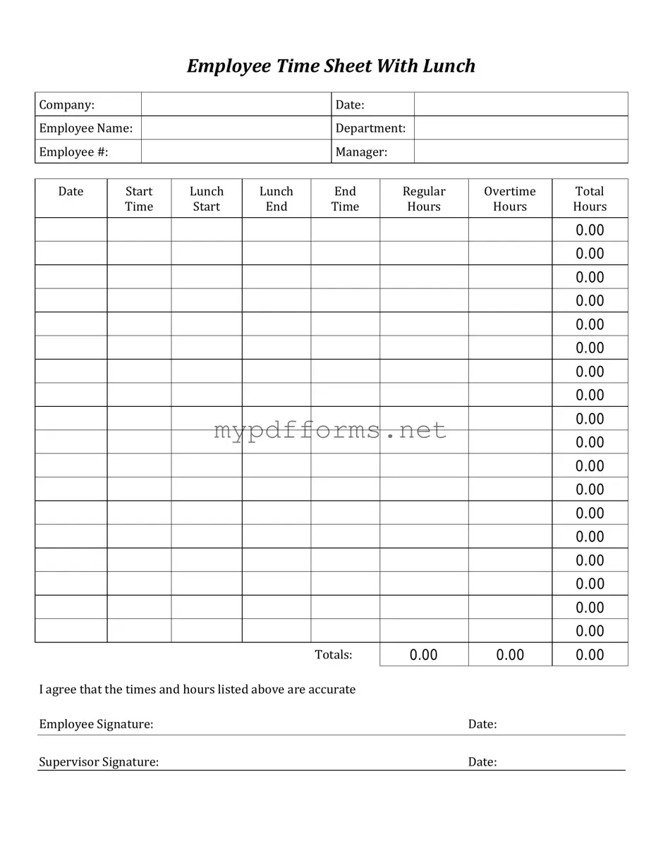 Get Time Card Form in PDF